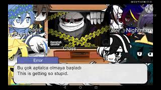 [] Sans AU's React To Villain Sans Squad Intro [] Türkçe  / English [] Different / Farklı []