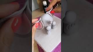 Fondant elephant, sugar paste tutorial. МК слоник из мастики, декор на торт