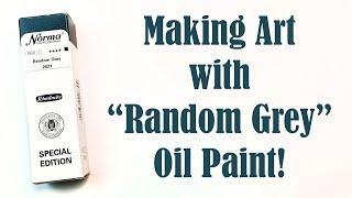 Making Art with Schmincke Random Grey Oil Paint! | Monochrome Fan Art Painting of Sauron