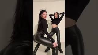 Girls Twerking in Leather Leggins #shorts #twerk #twerking #leggings