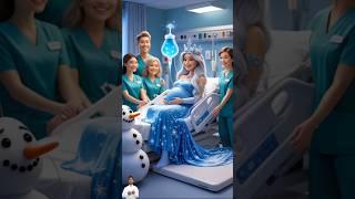 ️Evolution of: Pregnant Elsa queen in hospital admit with doctorMeno milky#cat#cute #love#shorts