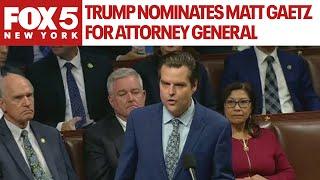 Trump nominates Matt Gaetz for Attorney General