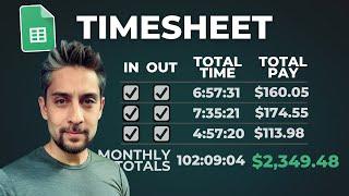 How to Build a Time Sheet in Google Sheets from Scratch