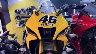 New Yamaha R15 V4 ( 46 ) fire is fire Yellow 2022