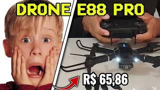 DRONE E88 PRO UNBOXING E REVIEWS