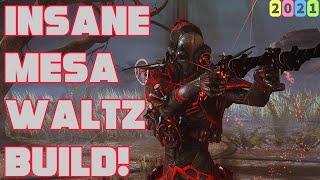 Warframe- INSANE Mesa's Waltz Build 2021 [2 forma] Mesa Prime