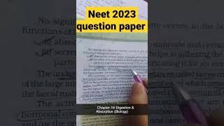 neet 2023 Question paper analysis #ncert#easy#reduced#viral