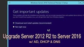 Upgrade Windows Server 2012 R2 to Windows Server 2016!