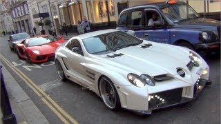 Arab Supercar Invasion in London, August 2013 - Huayra, 2X SLR 722, Veyron and more!