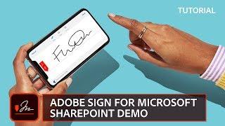 Adobe Sign for Microsoft SharePoint Demo | Adobe Acrobat