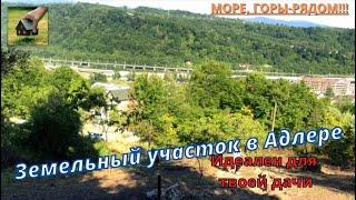 Земельный участок в Адлере. Ровный, вид на горы. Идеальный для приезда на отдых. #адлер #сочи #горы