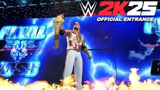 WWE2K25 Final Boss The Rock First Look Crazy Full Entrance