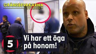 Gängkriminell man STOPPAS på Arlanda | Gränsbevakarna Sverige | Kanal 5 Sverige