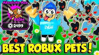 Buying TONS OF ROBUX EXCLUSIVE PETS To Get On LEADERBOARDS In Tapping Legends X! (Roblox)