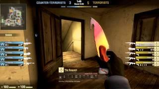 CS:GO Overwatch - Wallhacker with Gut Knife Fade and AWP Asiimov