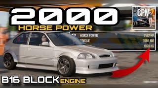 Transform Your Honda Civic EK9 into a 2000HP Car with a B16 Block Engine – No Cheats! 100% Legit!