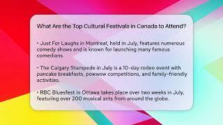 What Are the Top Cultural Festivals in Canada to Attend? | Canada Explored