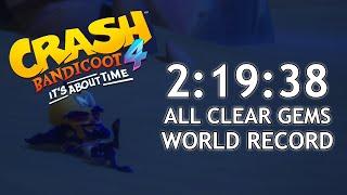 (WR) Crash Bandicoot 4: It's About Time - All Clear Gems Speedrun (2:19:38)