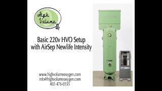 Basic HVO 220v Setup with AirSep NewLife Intensity 10s