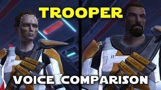 Star Wars: The Old Republic - Trooper's Voice Comparison