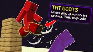 Minecraft Manhunt, But There's SUPER BOOTS