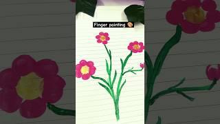 Easy painting tutorial for beginners|| Finger Painting ️|| #shorts #trending #viralvideo