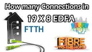 How many FTTH connections can be made on a 19 X 8 EDFA - PON WDM EYDFA EDFA | Fiber to Home