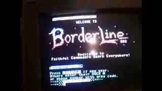 Borderline BBS tour - a real Commodore 64 dial-up BBS!