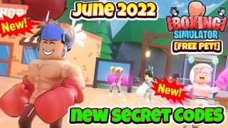 2022 ALL SECRET CODES Roblox [FREE PET!] Boxing Simulator, Gems, Strength, Coins, NEW CODES