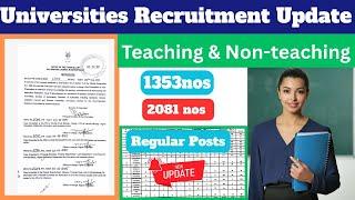 HED ODISHA :- Universities Branch Recruitment Update II Teaching & Non-teaching Posts II Regular Fac