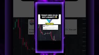 Trump used crypto bros as exit liquidity  #trump #crypto #memes #marketcrash #ethereum #solana