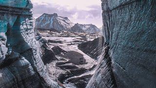 ICELAND Katla Ice Cave and glacier 4k drone vlog