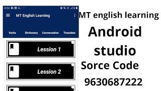 MT English Learning App sorce  code android studio