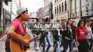 ALL OF ME - JOHN LEGEND: Street musician live performance | busking on Grafton Street | Tito Larios