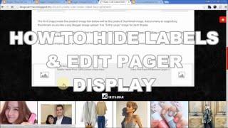 How To Hide Blogger Labels & Custom Pagination Display - BlogrCart TWO