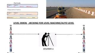 How to check error of auto level machine