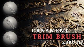 How to make an ornament trim brush in Zbrush