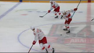 Serikov scores from the center ice