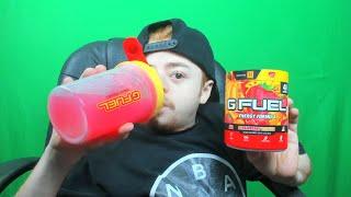 Trying KSI's Strawberry Banana GFuel Flavor!