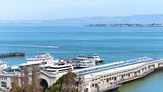 4K View of San Francisco Pier with relaxing music 샌프란시스코 피어 캘리포니아