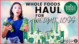 Whole Foods Shopping Haul plant based for weight loss  vegan, gluten free, dairy free SPICED