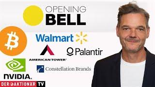 Opening Bell: Bitcoin, Palantir, Nvidia, ARM, GM, Constellation Brands, Walmart, American Tower