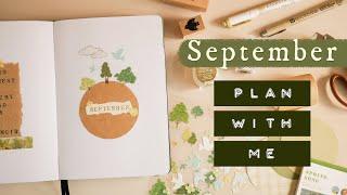 September Bullet Journal Setup | Forest Theme (Free Printable!)