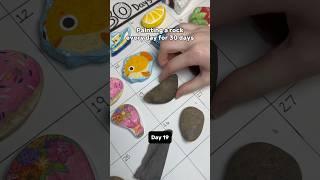 Painting a rock every day for 30 days #youtubeshorts #art #fyp