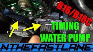 Timing Belt & Water Pump Replacement Honda B-series "How To"