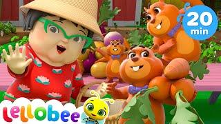 Learn to Share with Go Go Gopher! | Kids Playhouse Songs! Lellobee City Farm Kids Nursery Rhymes