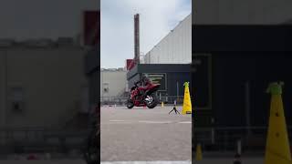Motogymkhana in Kyiv #honda #moto #motogymkhana