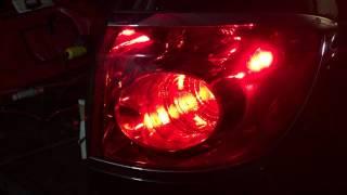 2009 Buick Enclave CXL - Incandecent vs Phillips Vision Red 7443 LED