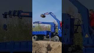 like Truck-mounted Crane and Digger Integrated Machine#Multifunctional busy at both ends P-5422