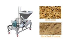 Rice Husk Grinding Machine Grains Milling Machine Air Classifier Mill
